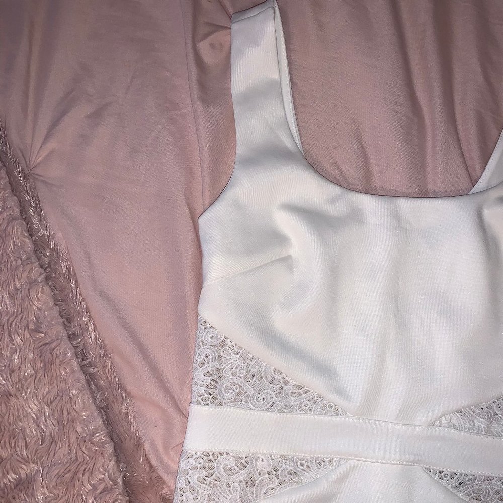 Midi Fitted White Dress